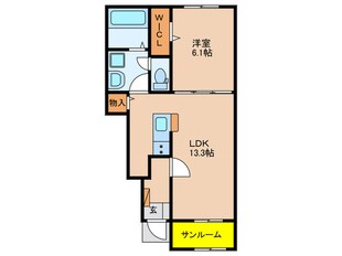 ディセントラ西五城Ⅰの物件間取画像